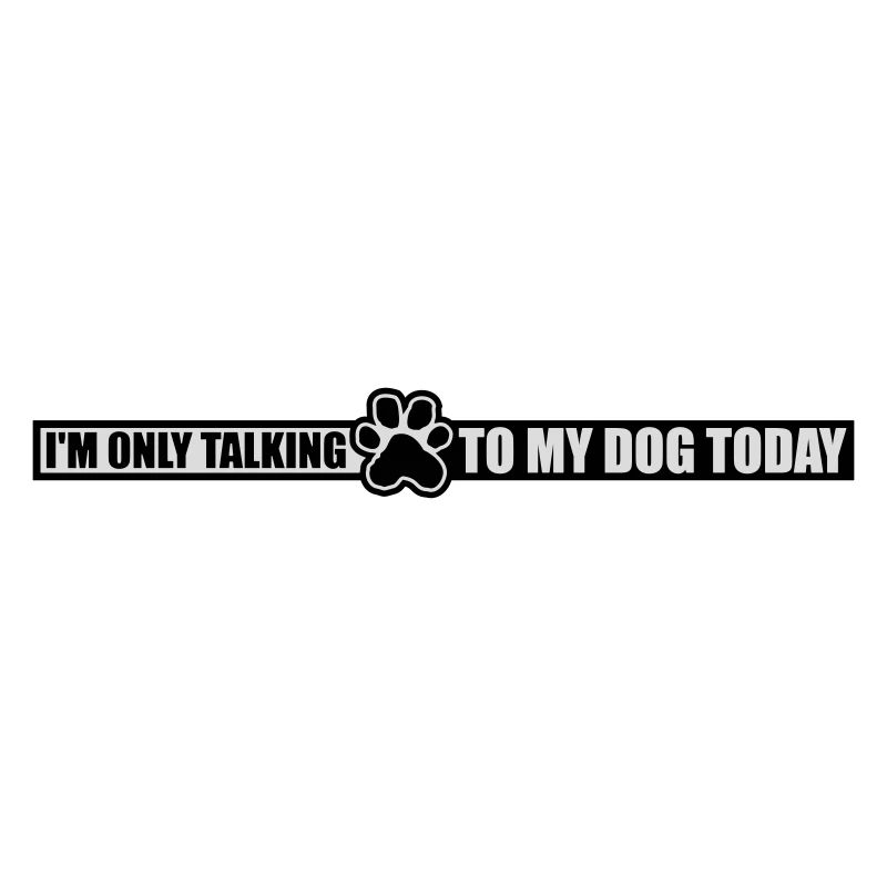 only talking to dog