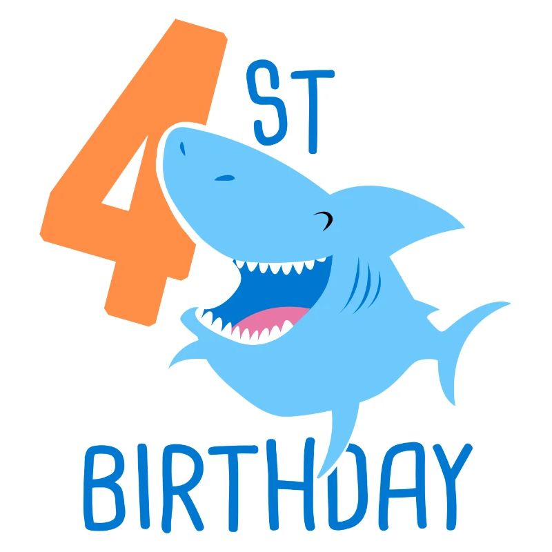 4e anniversaire garçon 4 ans requin