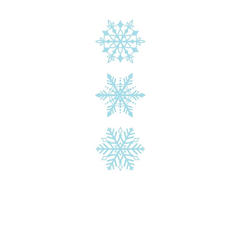 Flocons de neige de différents types Hiver