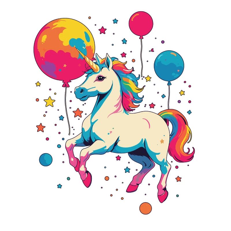 Lustige Einhörner Süßes Einhorn Mädchen