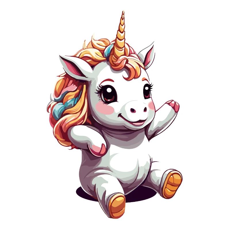 Lustige Einhörner Süßes Einhorn Einhorn Mädchen