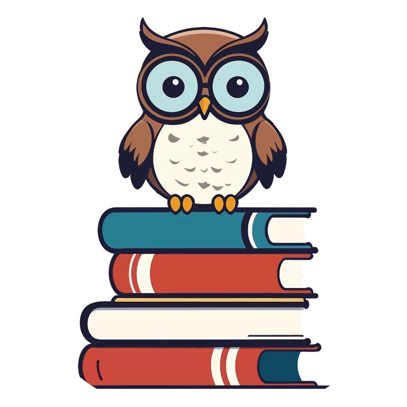 Bücher Eule Süße Buch Illustration