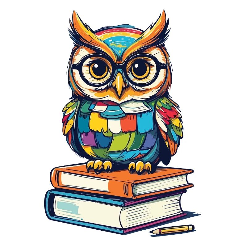 Bücher Eule Eulen Liebhaber Süße Buch Illustration