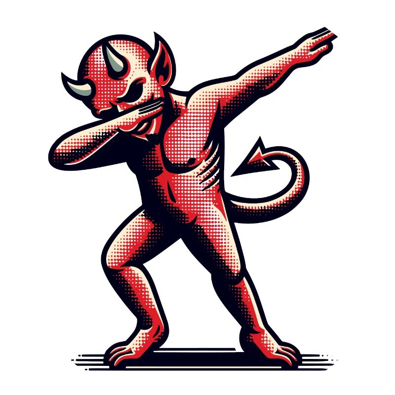 Dabbing Devil Funny Dabbing Design Halloween