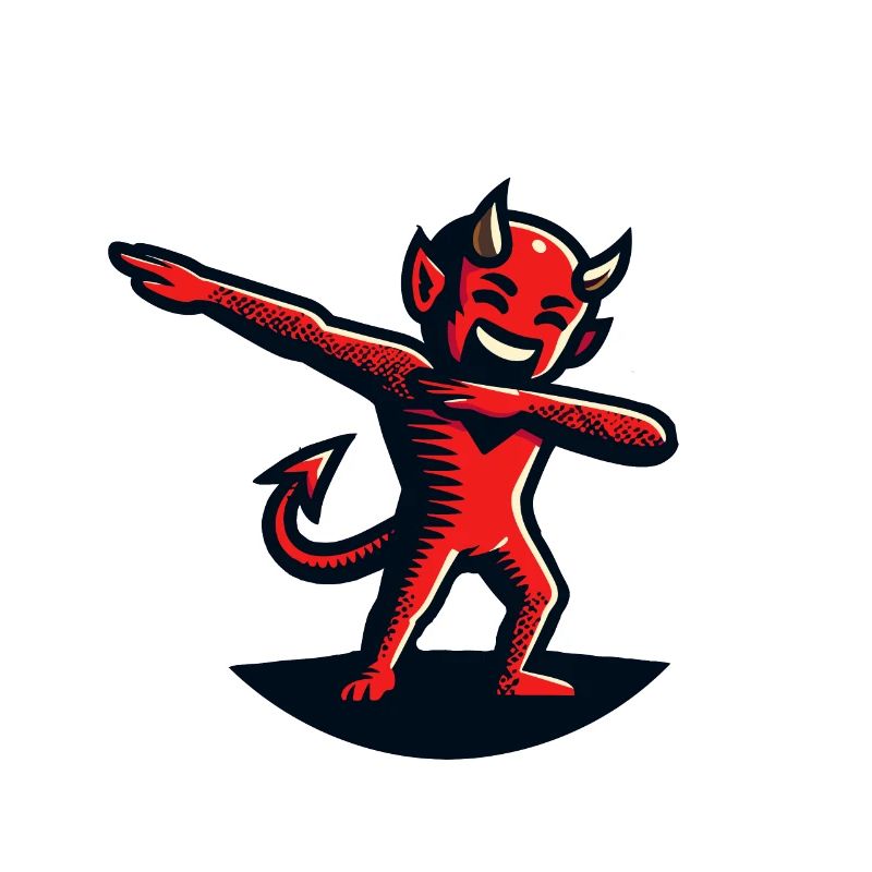 Dabbing Devil Funny Dabbing Design