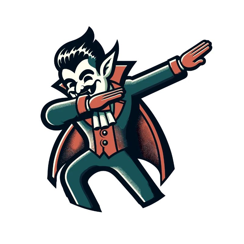 Dabbing Vampire Funny Dabbing Design