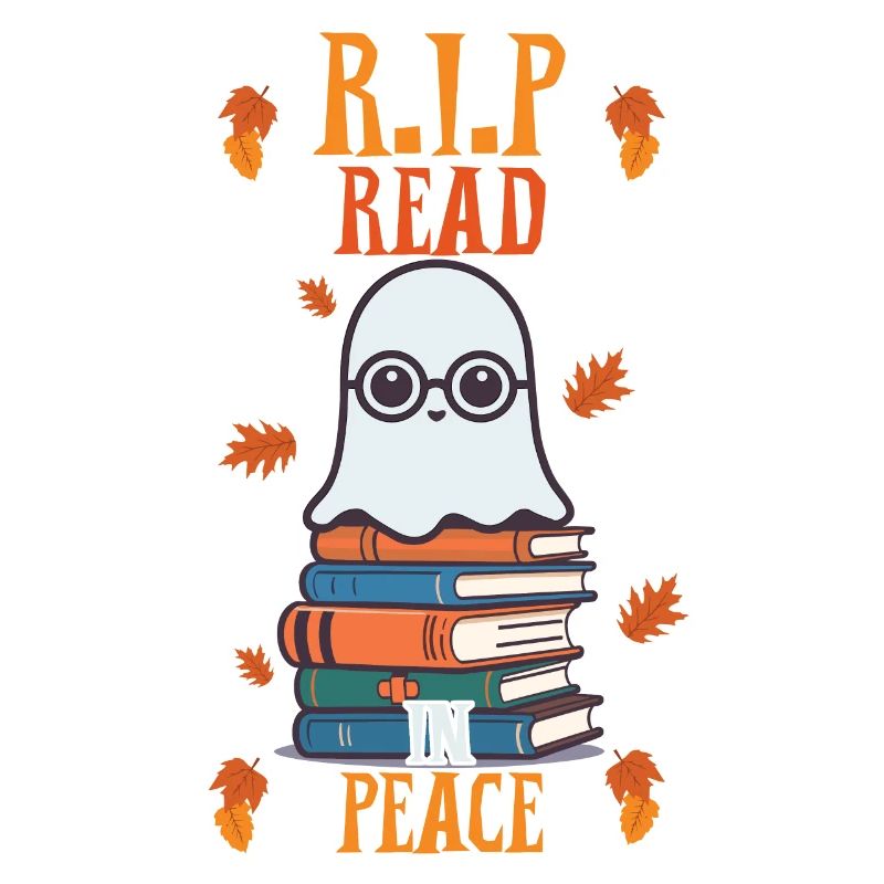 Read In Peace Cute Book Lover Ghost
