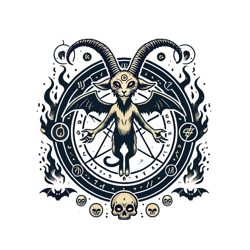 Creepy Devil Cat Dark Cats Invocation