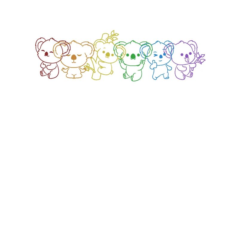Koala LGBT Rainbow Koalabear Eucalyptus Lover