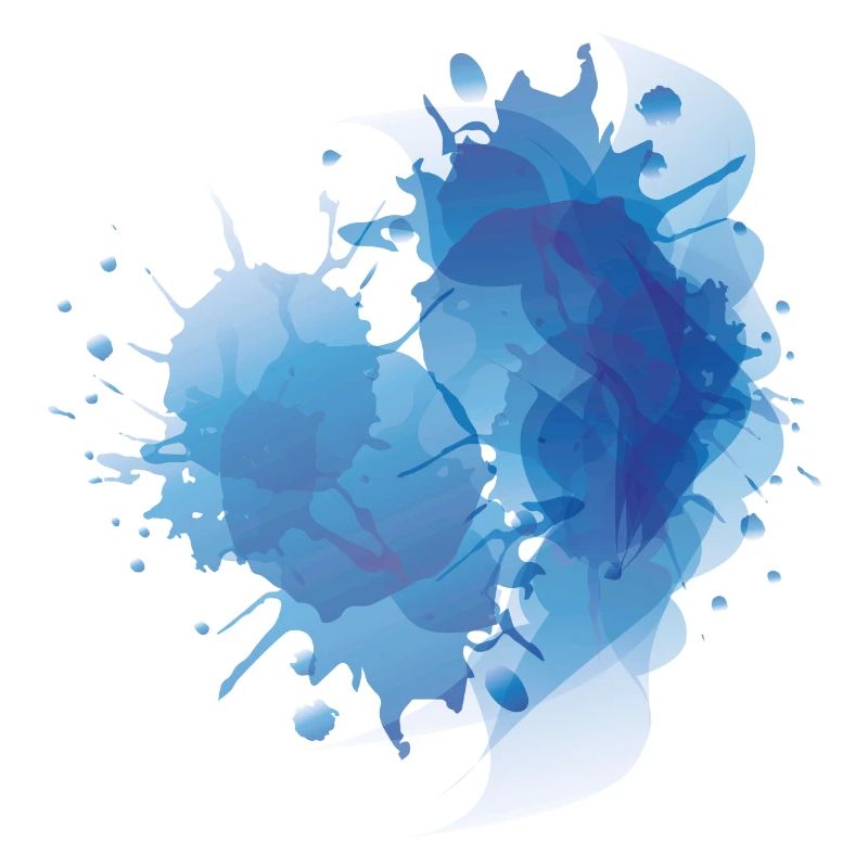 Gradient blob of paint splash painter gift