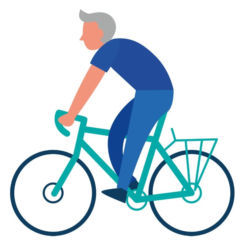 Blue Biker