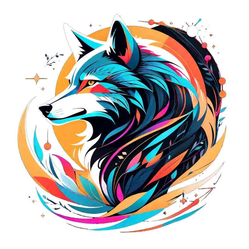 Wolf and Mountain - Protective Nature