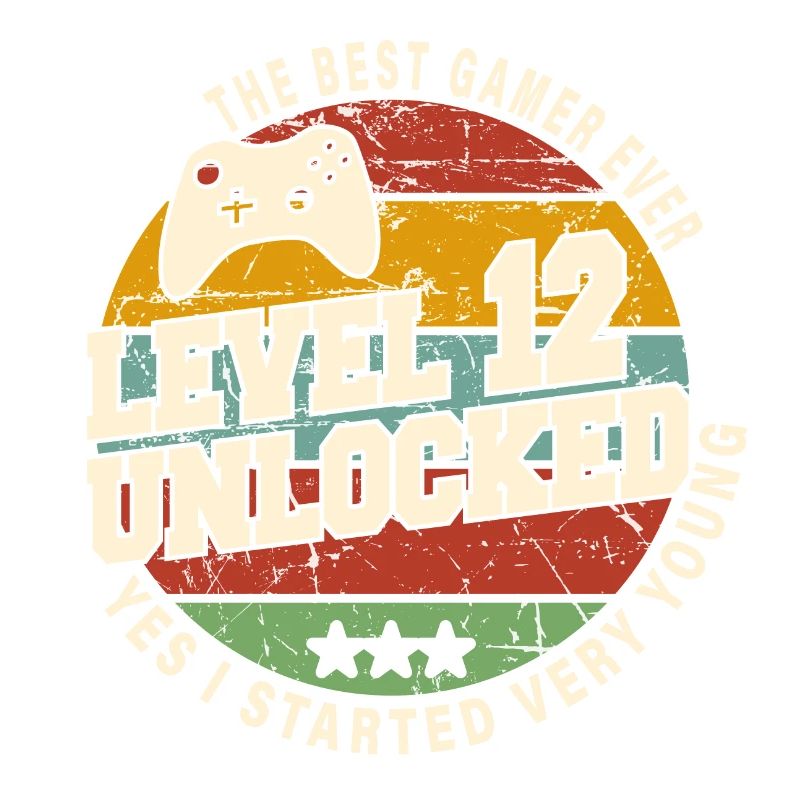 Original 2012 12th Anniversary Retro Gift