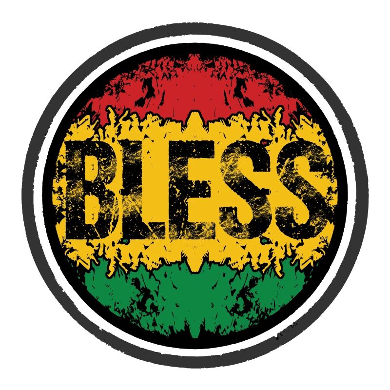 Rastafarian Floral Pattern