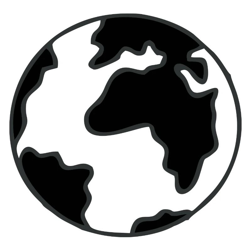Minimalist World Map Graphic