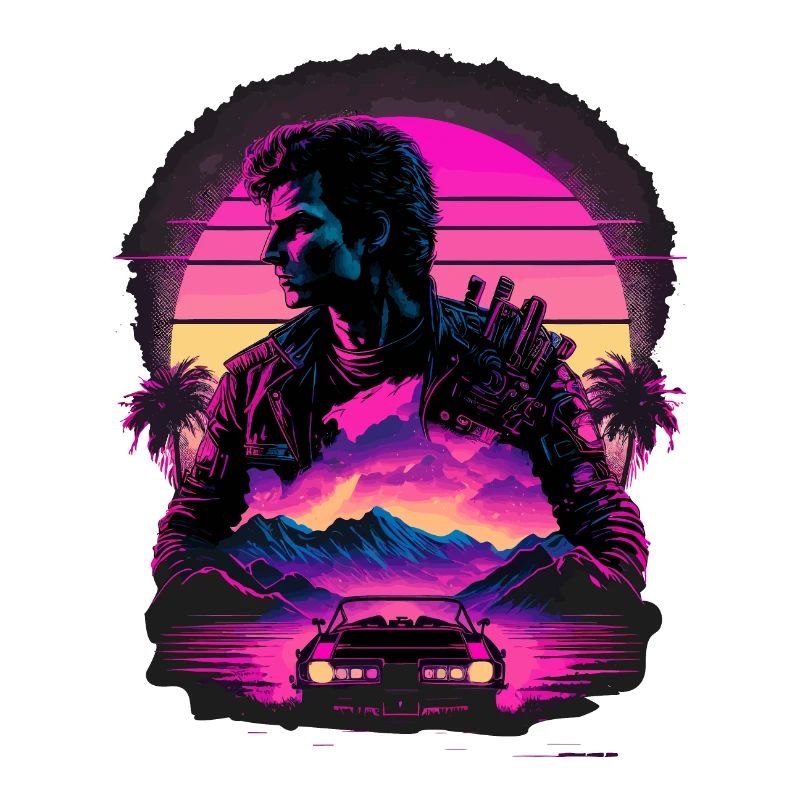 Synthwave-Kunst