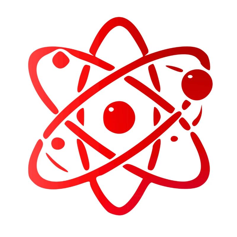Atomic Model Illustration Design
