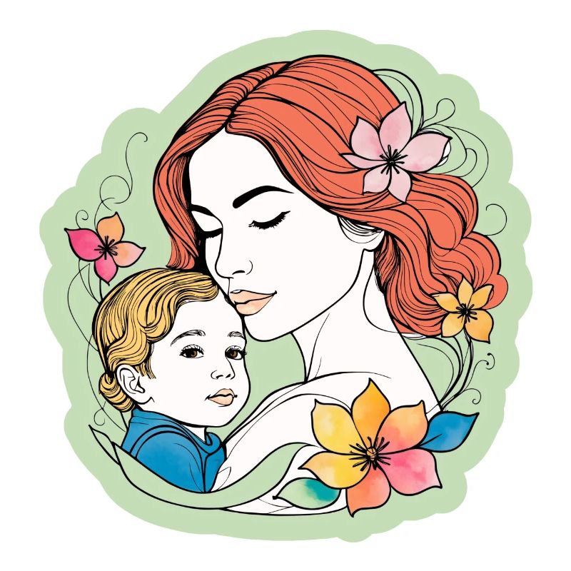 Mutter Kind Muttertagsmotiv