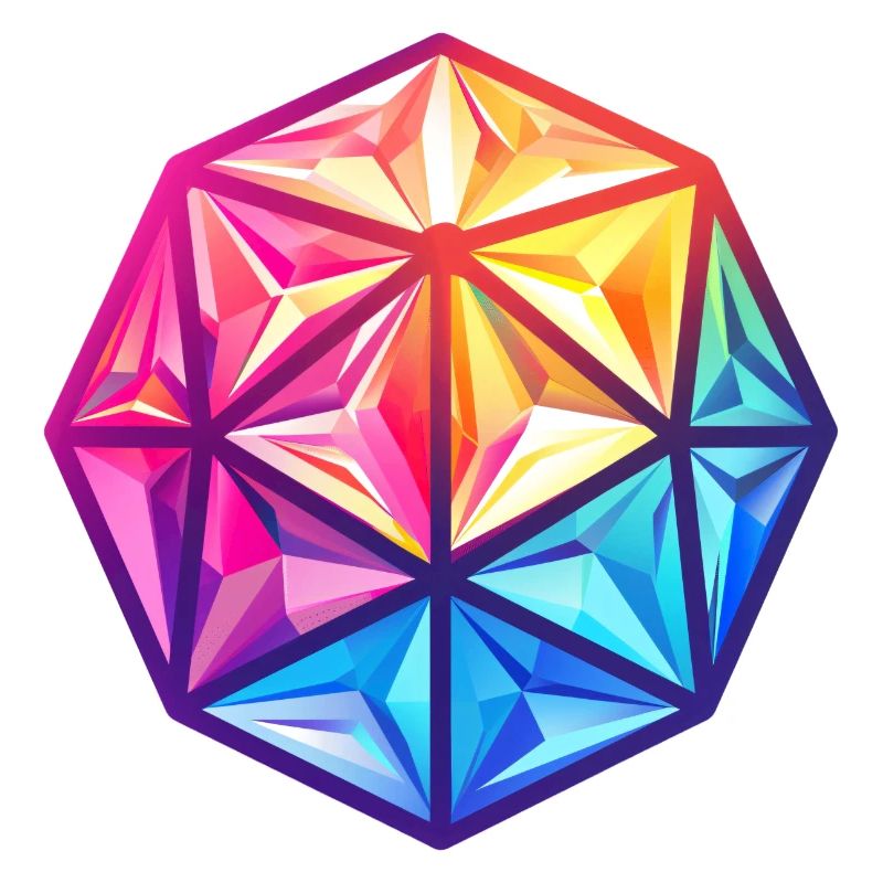 Geometric D20 D20 Cube – Fantasy RPG