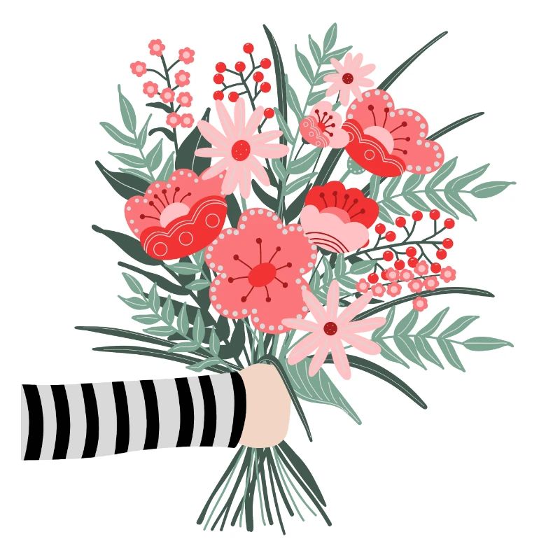 Dites simplement merci - une chère salutation aux fleurs