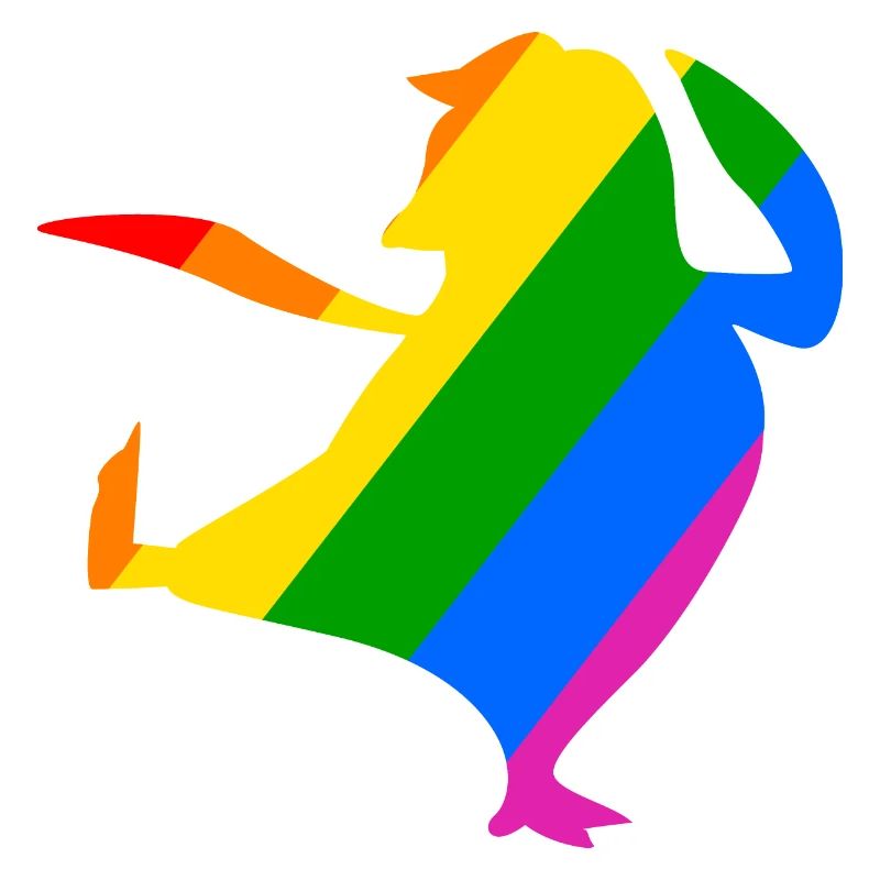 Rainbow Penguin Does Karate