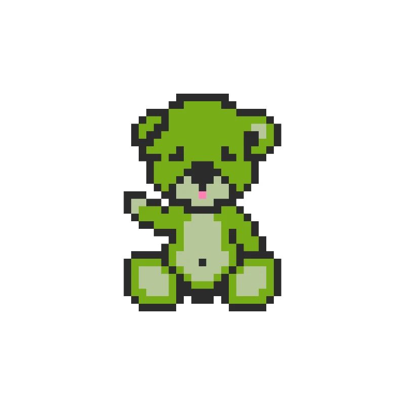 Pixel Bear Landscape