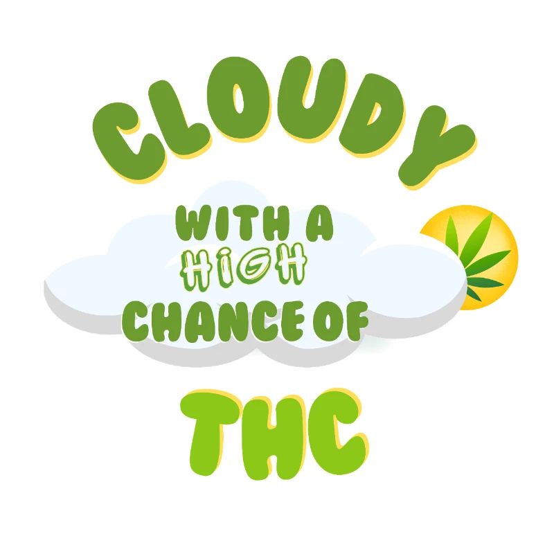 Conception de célébration du THC nuageux