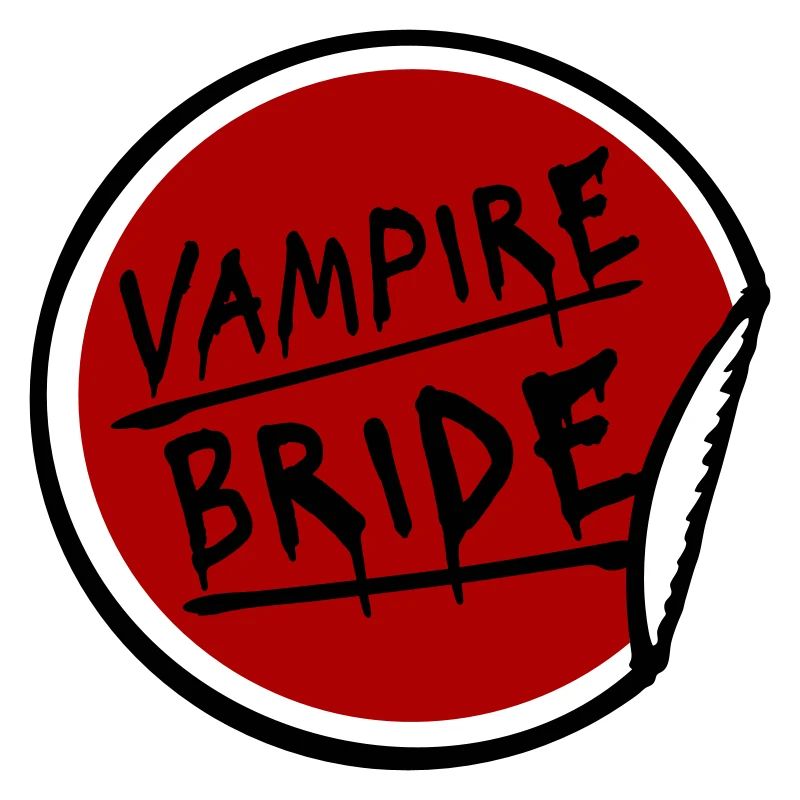 Vampire Bride Stickers Halloween Bachelor Bride Wedding