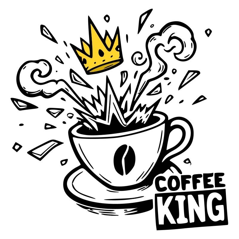 Grind or Die : roi du café krone graffiti kaffee