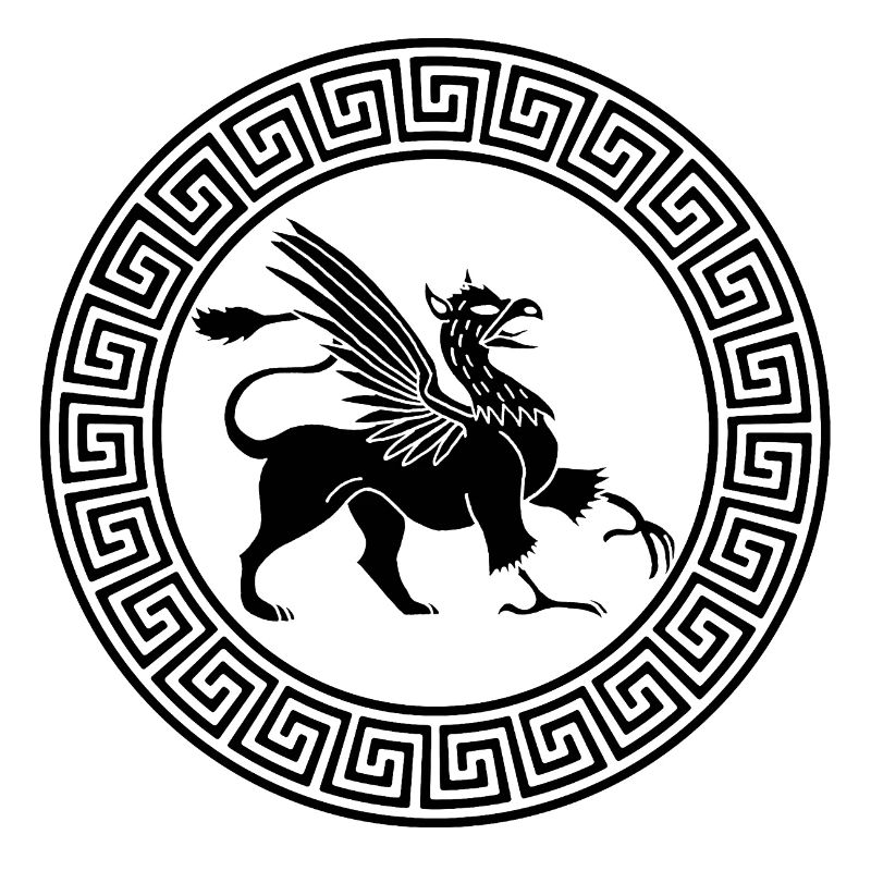 Ancient Black Griffin Symbol