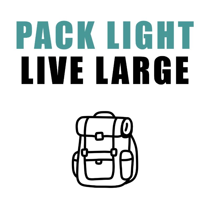 Pack Light Live Large Backpack