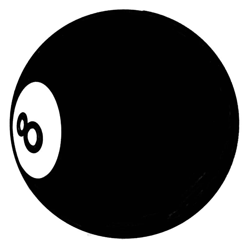 Billiard Ball Number 8 Pool - Illustration