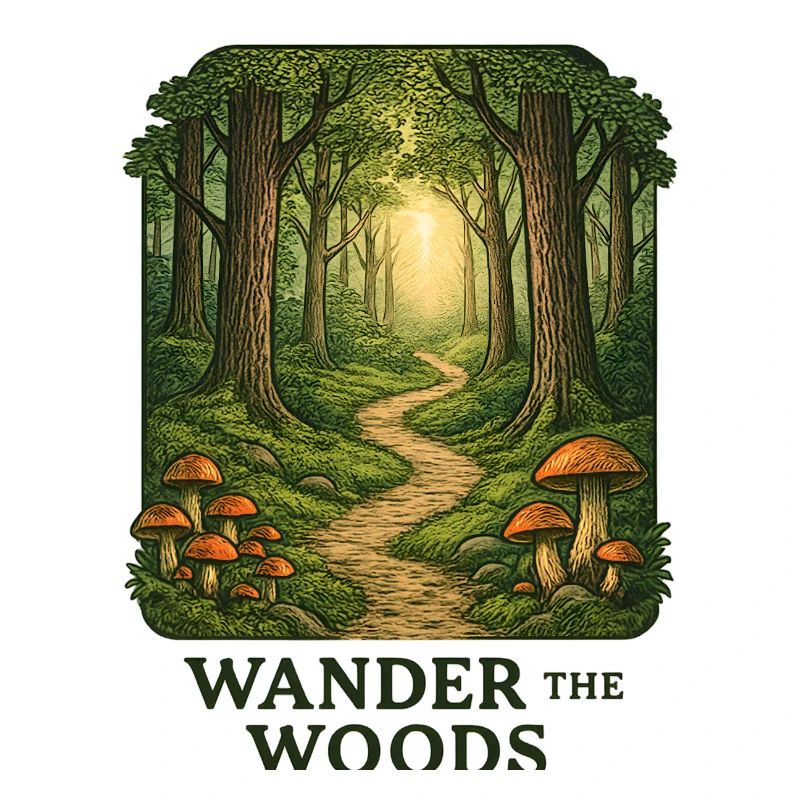Waldpfad Wander durch den Wald