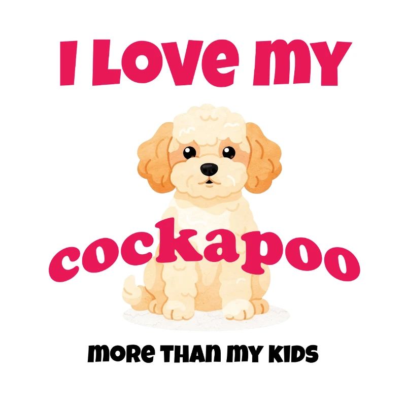 J’adore mon cockapoo – cadeau de doodle pour chien mignon
