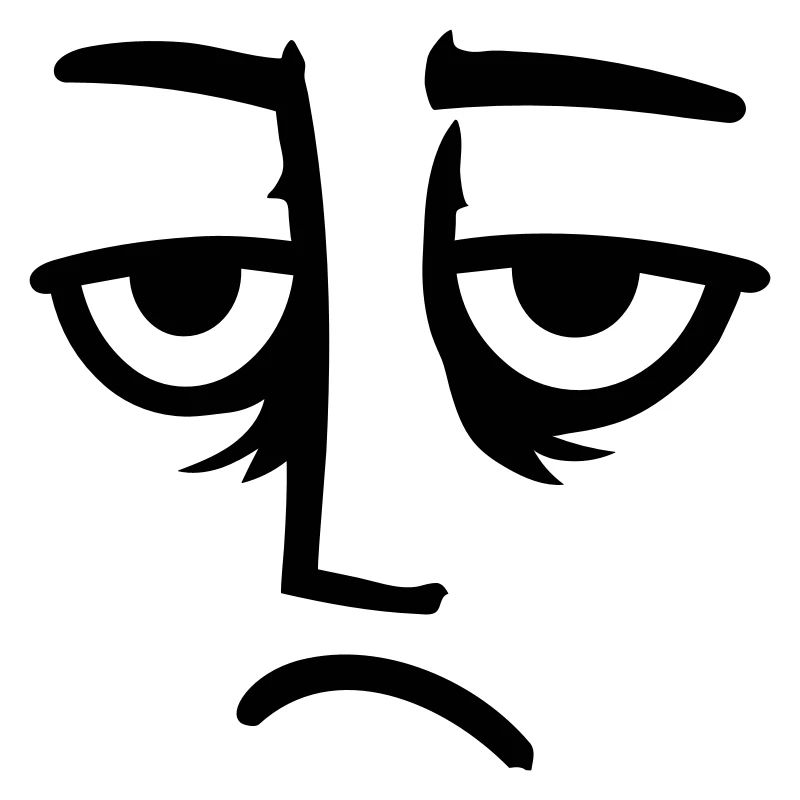 Grumpy sad disappointed face funny