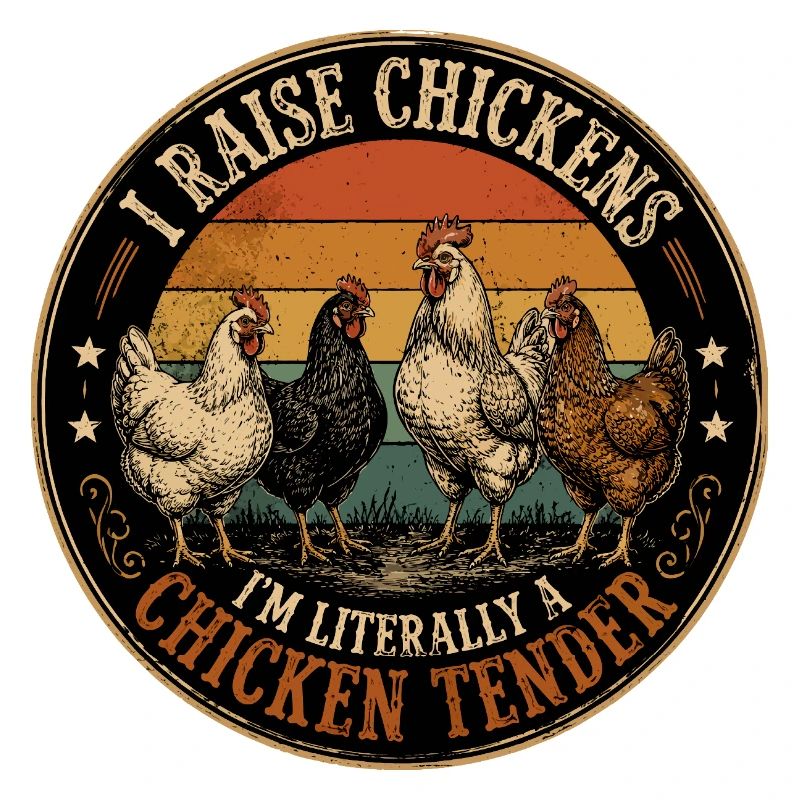 Humor Poules – Ich bin buchstäblich eine Chicken Tender Vin