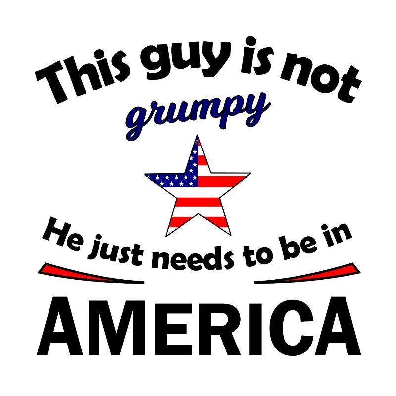 Grumpy Star avec étoile du drapeau américain