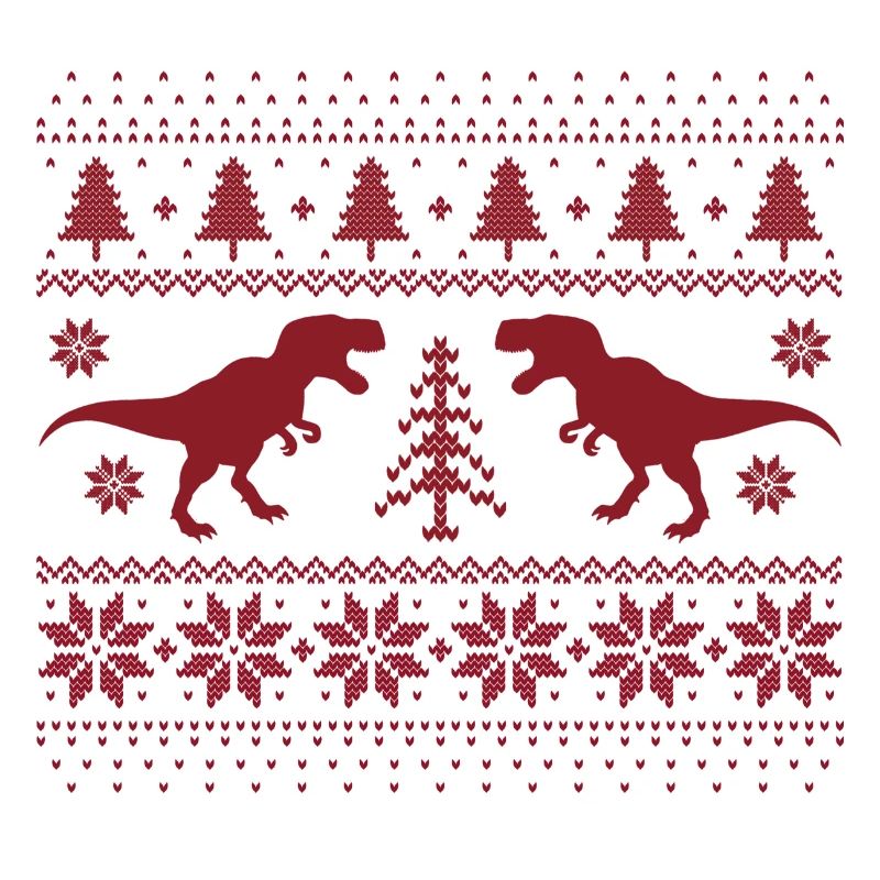 Dinosaurier-Weihnachtspullover