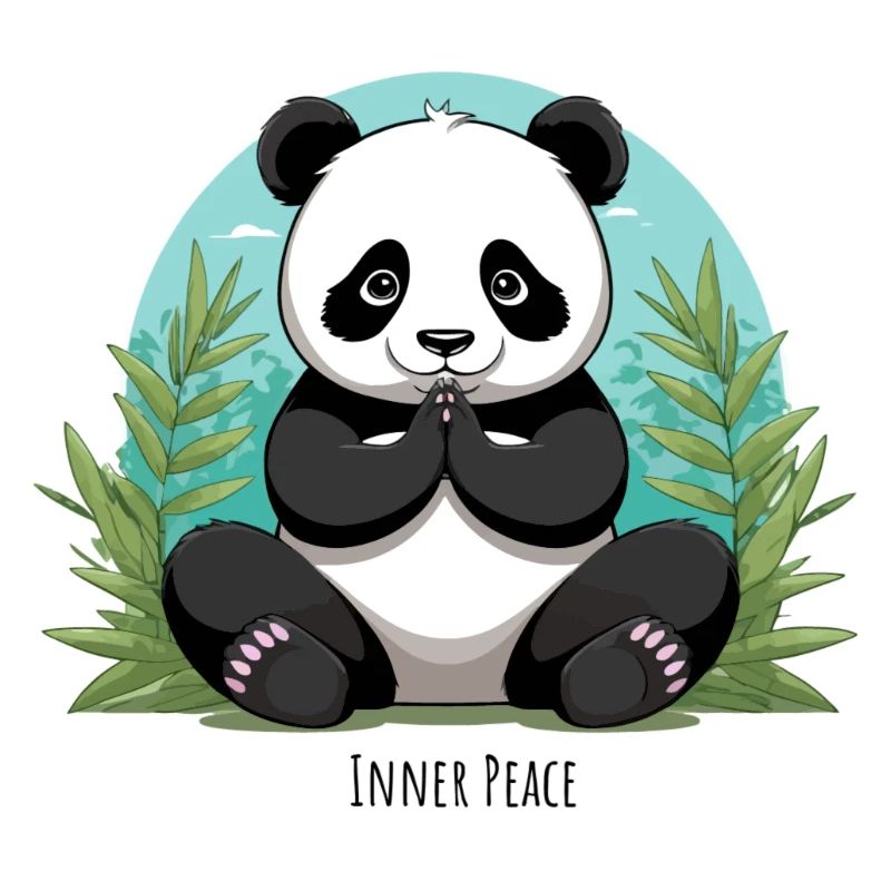 Inner Peace – Meditating Panda