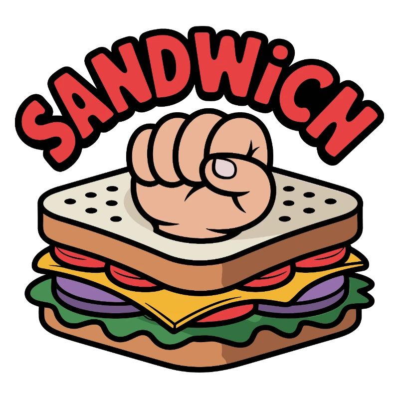 Knöchel Sandwich Lustiges Geschenk Chef Kämpfer