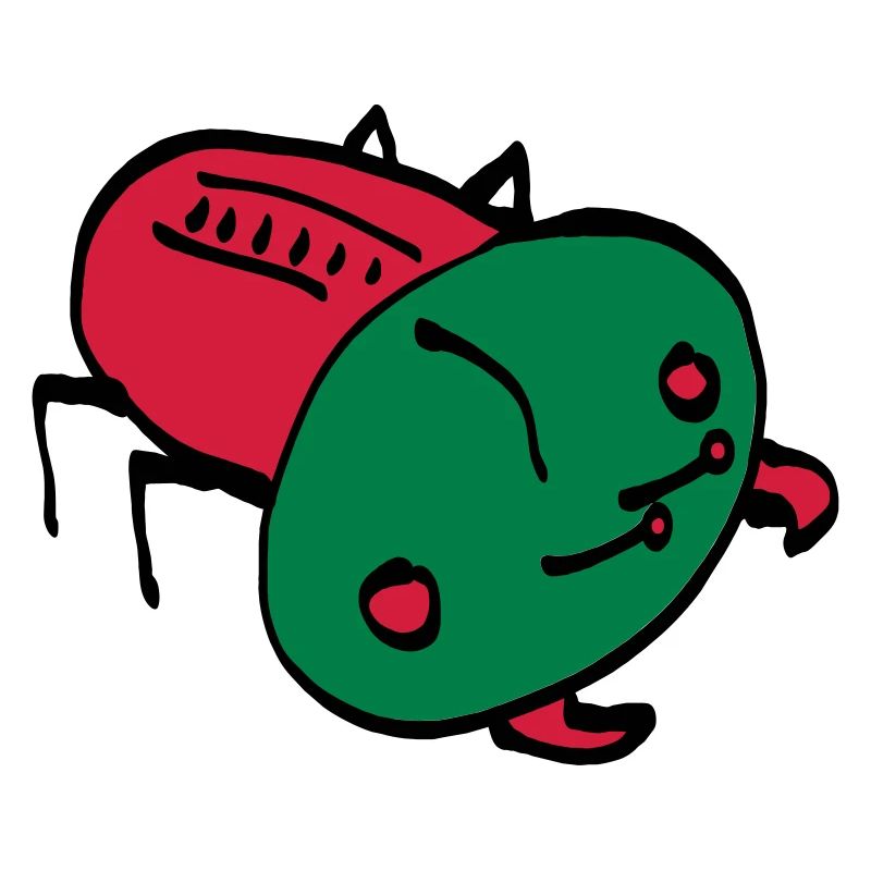 bug color VECTOR insect crawling animal