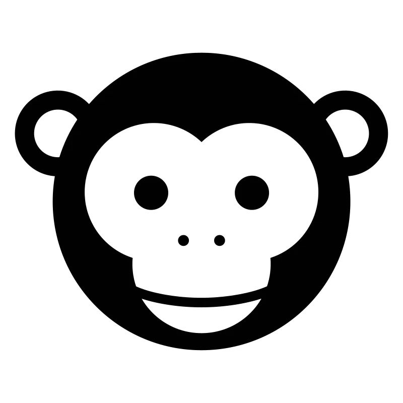 Monkey Head – Cute Monkey Face Cartoon
