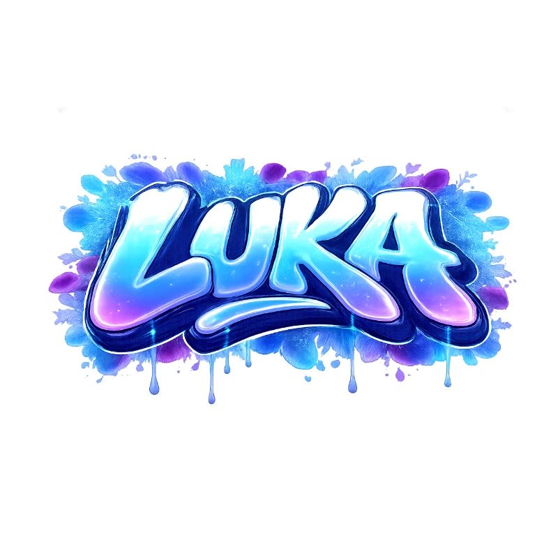 Graffiti LUKA Name Gift Ideal Printable