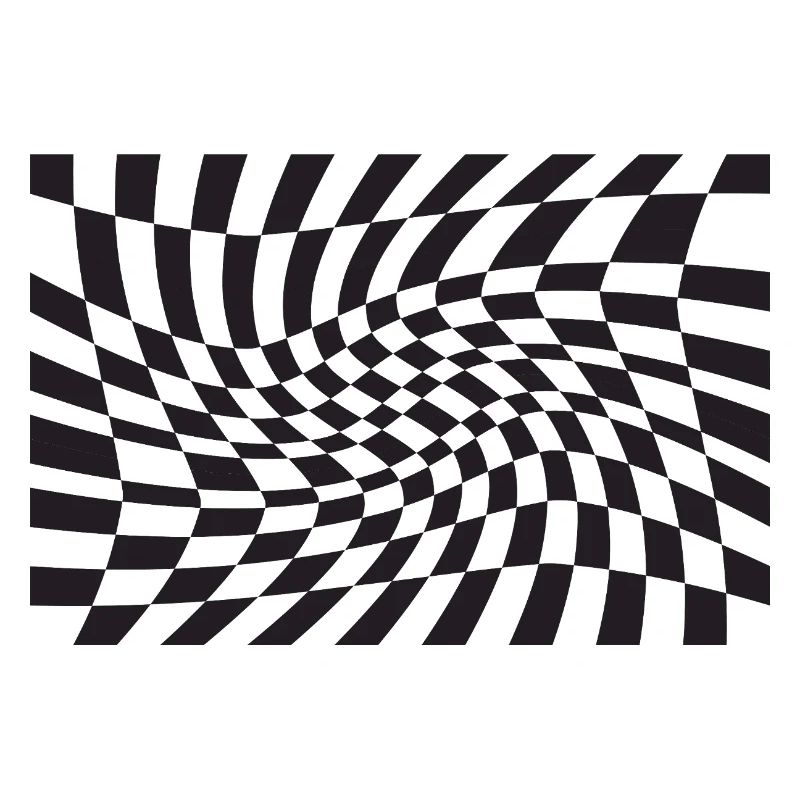 Spirale optique à checker déformé