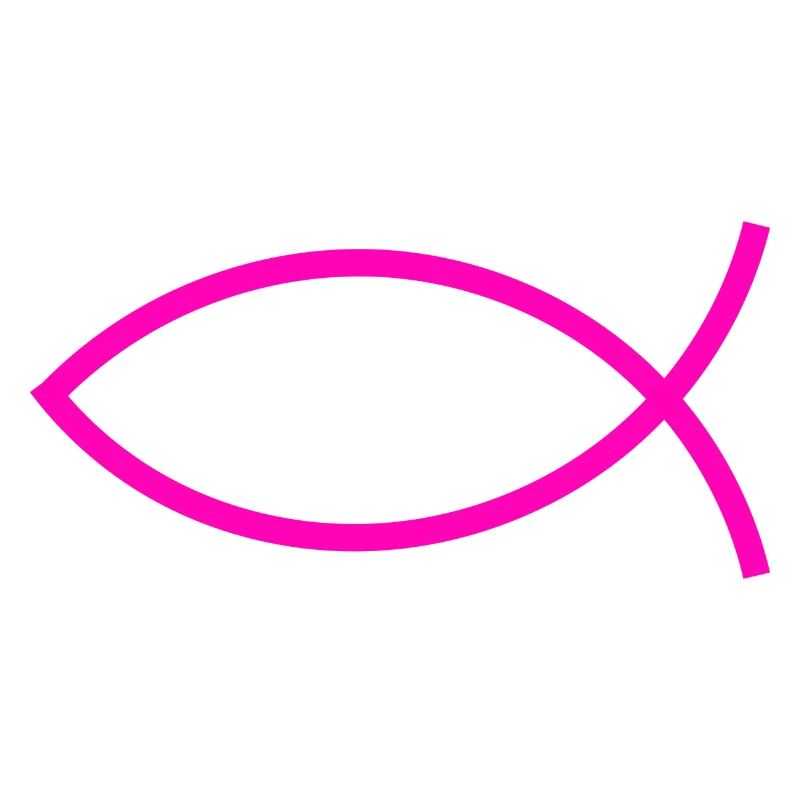 Jesus fish pink ichthys fish fish fish