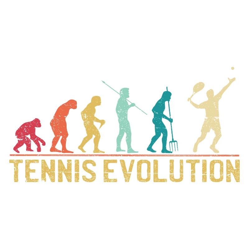 Tennis Evolution Evolution Grafikdesign