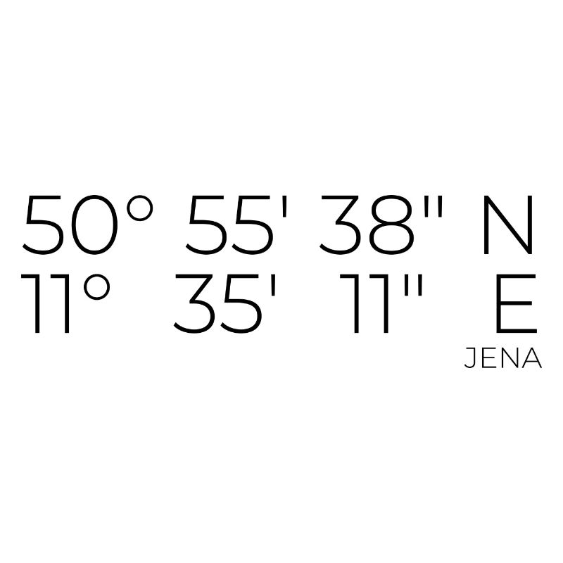 Coordinates Jena, Thuringia