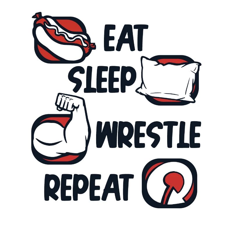 Eat Sleep Wrestle Repeat Techniques Exercise Arm