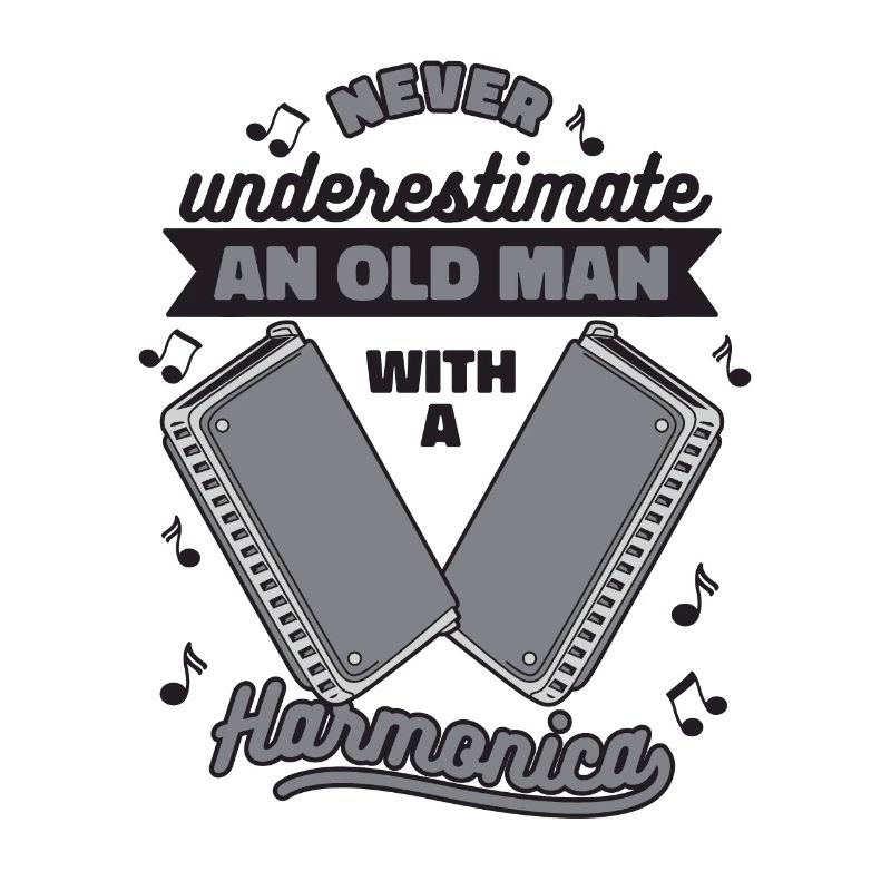 Never Underestimate An Old Man With Harmonica