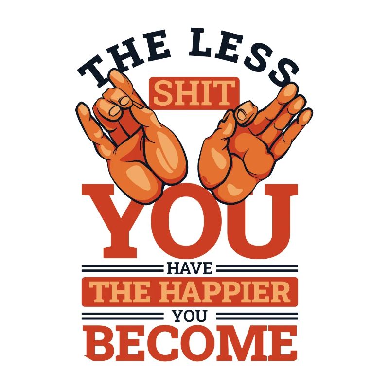 Moins vous avez de merde Statue symbole bouddhiste